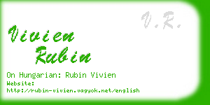 vivien rubin business card